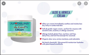 California Baby Aloe & Arnica cream